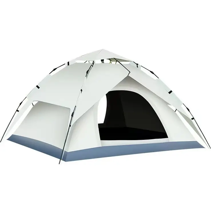 Pop up Double Layers Family Tent Automatic Hydraulic Tents for 4 Person