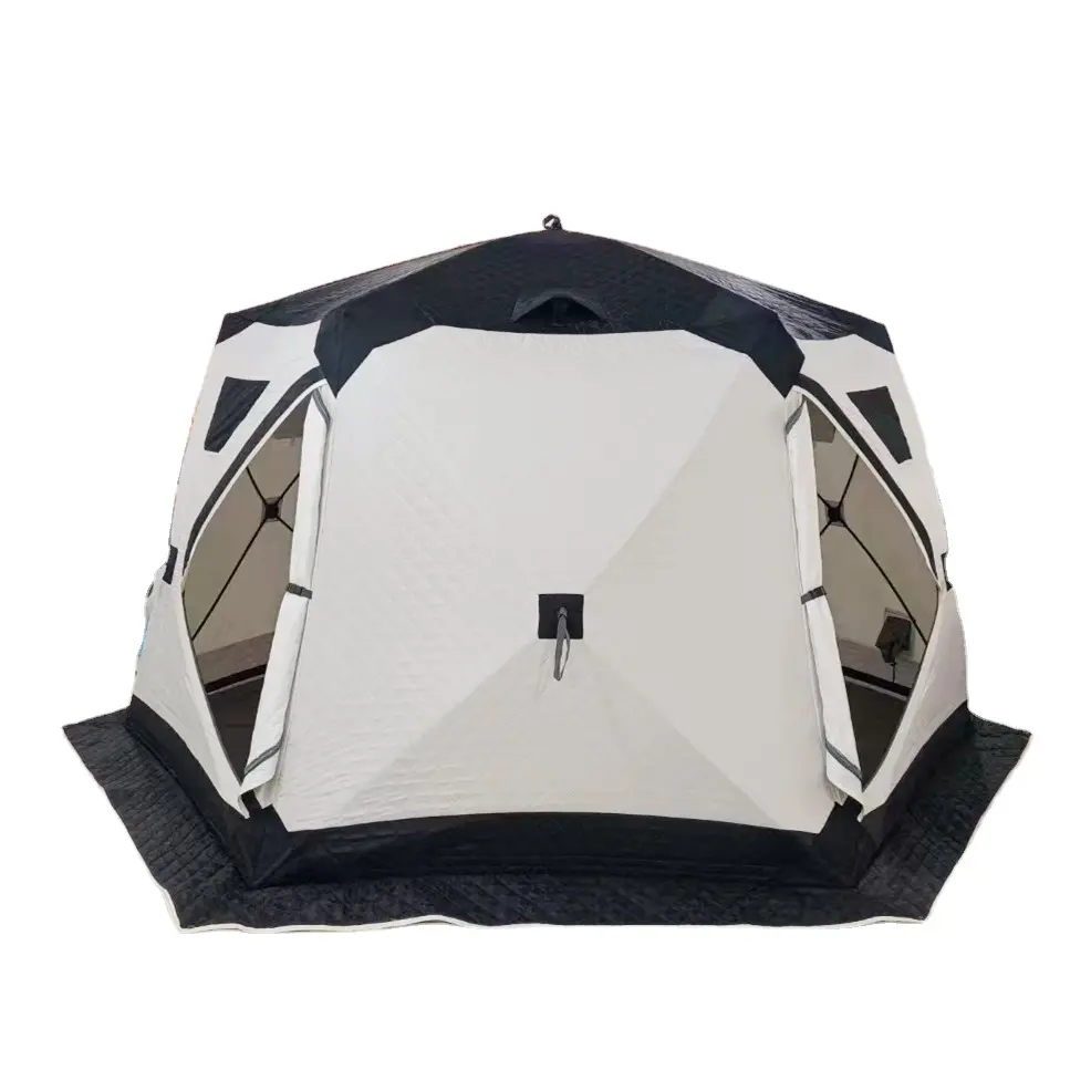 5 + Person Tent Outdoor Fishing Warm Tent White Black