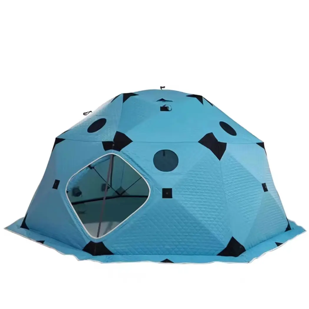 Instant Pop up Tents for Camping Waterproof Windproof Tent Blue